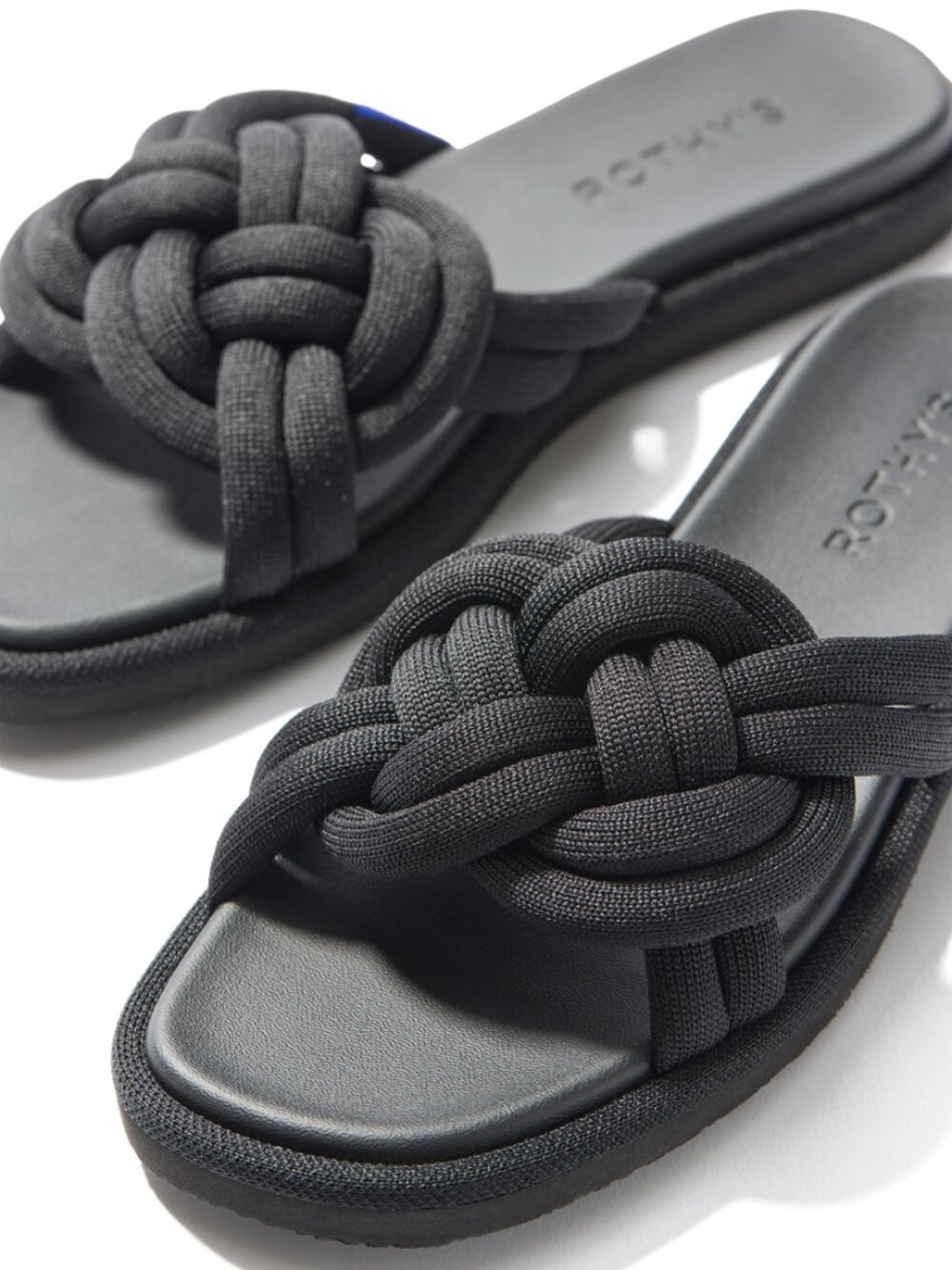 Rothy's The Summer Knot Sandals in Black Sz. 9.5 NEW
